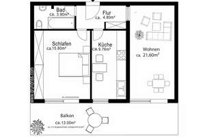 2-Zimmer-Wohnung mit Süd-Balkon in Laim – 80689 Sankt Ulrich, München – Vorschaubild 11