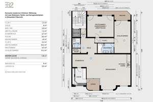 Moderne 3-Zimmer-Wohnung mit zwei Balkonen, Keller und Garagenstellplatz in Düsseldorf-Benrath – 40597 Benrath, Düsseldorf – Vorschaubild 6