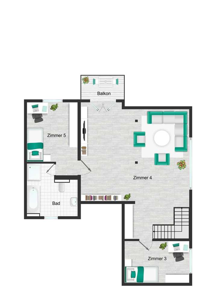 Grundriss 25a Obergeschoss