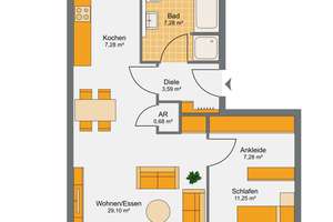 ***HELLE UND GERÄUMIGE 2-ZIMMER-WOHNUNG MIT KÜCHE UND SÜD-LOGGIA*** – Die vollständige Adresse der Immobilie erhältst du vom Anbieter., 92331 Parsberg – Vorschaubild 10