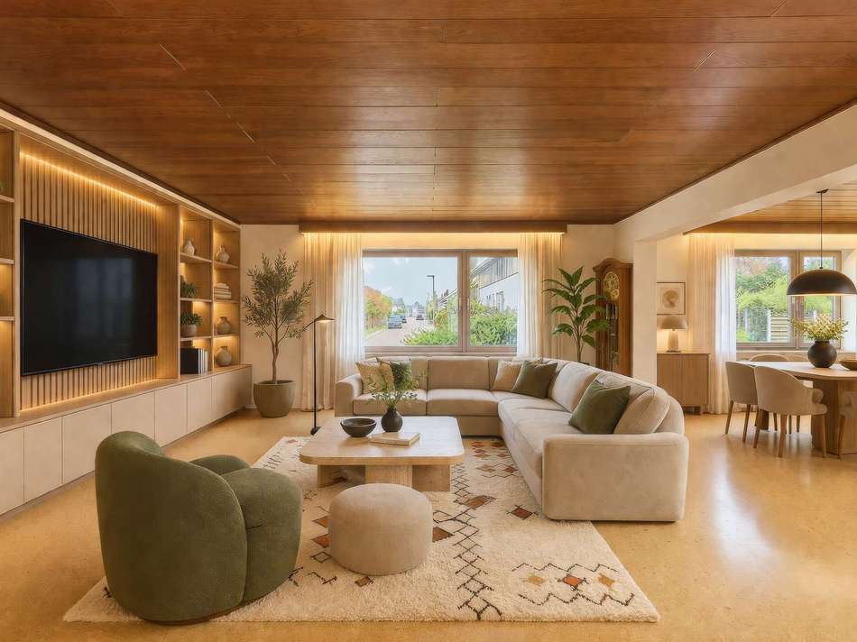 Wohnzimmer - digitales staging