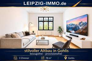 Familienwohnung in GOHLIS - BEZUGSFREI - PROVISIONSFREI - 3 ZKB - BALKON