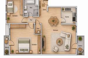 Gepflegte 3-Zimmer-Wohnung mit zwei Balkonen, Fußbodenheizung und Stellplatz – Die vollständige Adresse der Immobilie erhältst du vom Anbieter., 41236 Heyden, Mönchengladbach – Vorschaubild 29