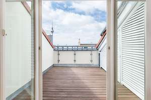 Kollwitzkiez, Prenzlauer Berg: 3-Zimmer DG-Wohnung, Süd-Terrasse, Blick auf den Fernsehturm – 10405 Prenzlauer Berg, Berlin – Vorschaubild 6