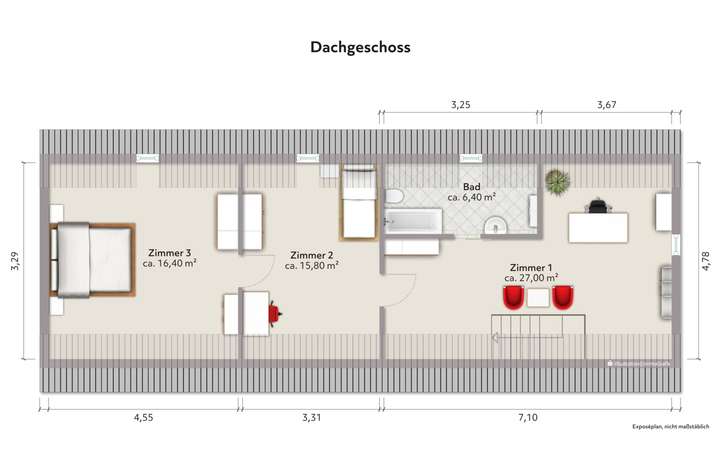Grundriss Dachgeschoss