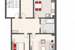 Attraktive 3-Zimmer-Wohnung mit Balkon in guter Lage von Wuppertal Barmen – Die vollständige Adresse der Immobilie erhältst du vom Anbieter., 42289 Heckinghausen, Wuppertal – Vorschaubild 10