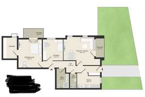 Neuwertige 3,5-Zimmer-Wohnung mit Balkon und Einbauküche in Wiesbaden – Aarstraße 34, 65195 Nordost, Wiesbaden – Vorschaubild 15