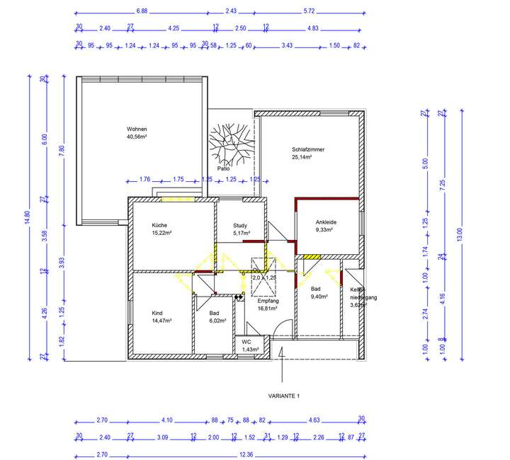 Erdgeschoss-Sanierung Bungalow