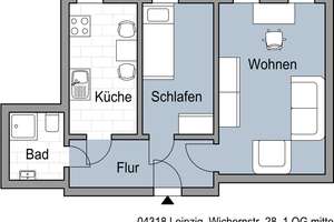 Praktische 2-Zimmer Wohnung – Wichernstr. 28, 4318 Anger-Crottendorf, Leipzig – Vorschaubild 7