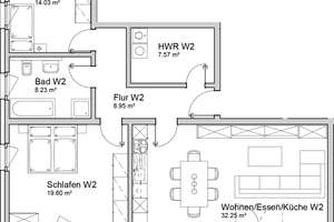 Großzügige 3-Zimmer-EG-Wohnung mit Garten – Am Grefenhoop 6, 38110 Wenden-Thune-Harxbüttel, Braunschweig – Vorschaubild 6