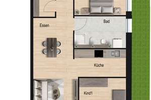 3-Zi.-Wohnung im EG, Terrasse, Gartenanteil, inkl. neuer Einbauküche, Aufzug! KFW 40-QNG-Standard! – Die vollständige Adresse der Immobilie erhältst du vom Anbieter., 73084 Salach – Vorschaubild 14