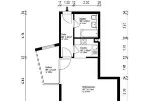 Erstbezug nach Sanierung,  Altstadt St. Lorenz: 1-Zimmer-Apartment mit Balkon – Engelhardsgasse 2, 90402 Altstadt, Sankt Lorenz, Nürnberg – Vorschaubild 19