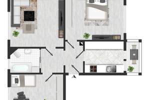 Seidnitz - ruhige Seitenstraße: 3-Zi.-Wohnung mit Balkon - frei ab September – Winterbergstraße 84e, 1237 Seidnitz/Dobritz, Dresden – Vorschaubild 4