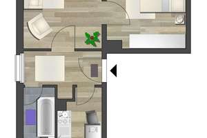 Helle 2-Raum-Wohnung mit Tageslichtbad – Weststr. 123, 9116 Altendorf, Chemnitz – Vorschaubild 6