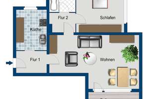 Schöne 2-Zimmer-Wohnung! – Halemweg 13, 13627 Charlottenburg-Nord, Berlin – Vorschaubild 2