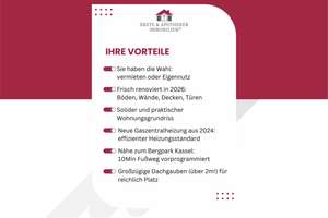 Renovierte 4ZKB in Kassel-Kirchditmold – Die vollständige Adresse der Immobilie erhältst du vom Anbieter., 34130 Kirchditmold, Kassel – Vorschaubild 2