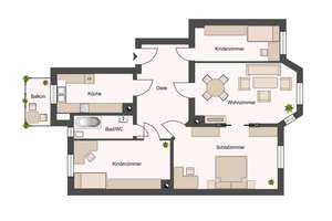 Beliebte Lage in Gohlis-Süd – Balkon und Tageslichtbad mit Wanne – 4155 Gohlis-Süd, Leipzig – Vorschaubild 18