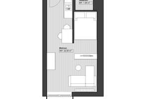 Schöne, möbilierte 1,5-Zimmer- Wohnungen mit EBK in Unterschleißheim – Pater-Kolbe-Straße 5, 85716 Unterschleißheim – Vorschaubild 11