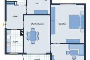 Schöne 4 Zimmerwohnung mit Stellplatz und Balkon – Alleestraße 134, 42853 Remscheid – Vorschaubild 8