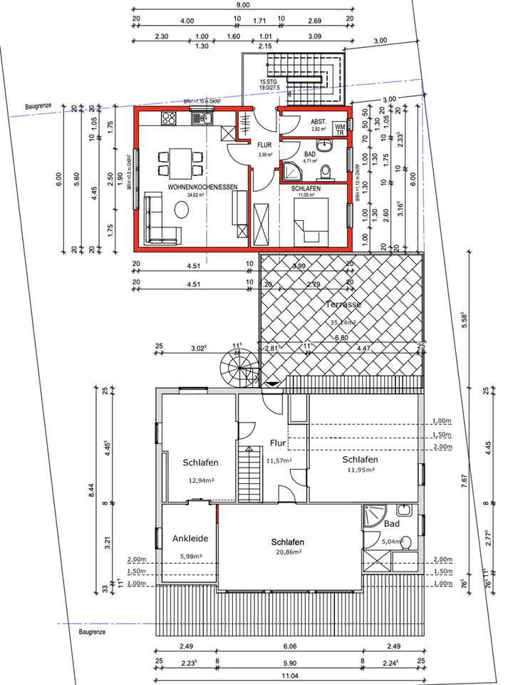 S&P | Grundriss Obergeschoss