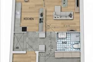 Kapitalanleger aufgepasst - vermietete 2-Zimmerwohnung mit Balkon – Benninghoferstr. 156a, 44269 Benninghofen, Dortmund – Vorschaubild 9