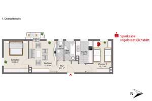 3-Zimmer-Wohnung in Ingolstadt Nordwest - Immobilie statt Inflation – Die vollständige Adresse der Immobilie erhältst du vom Anbieter., 85057 Nordwest, Ingolstadt – Vorschaubild 8