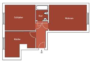 Weiße Gasse: zentrale 2-Zi-Wohnung in der Altstadt – Weiße Gasse 3, 1067 Innere Altstadt, Dresden – Vorschaubild 2
