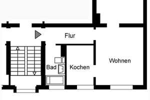 Wohnen im Grünen. Geht doch! Schöne 2 Zimmer Wohnung in Duisburg Mittelmeiderich – Emmericher Straße 128, 47138 Obermeiderich, Duisburg – Vorschaubild 2
