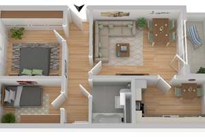 3-Zimmerwohnung Rostock – Kolumbusring 30, 18106 Schmarl, Rostock – Vorschaubild 4