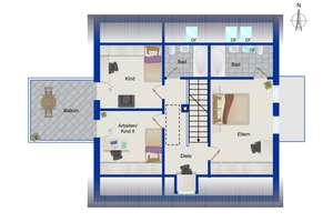 Freistehendes Einfamilienhaus in ruhiger und idyllischer Lage von München-Untermenzing – Die vollständige Adresse der Immobilie erhältst du vom Anbieter., 80997 Allach, München – Vorschaubild 29