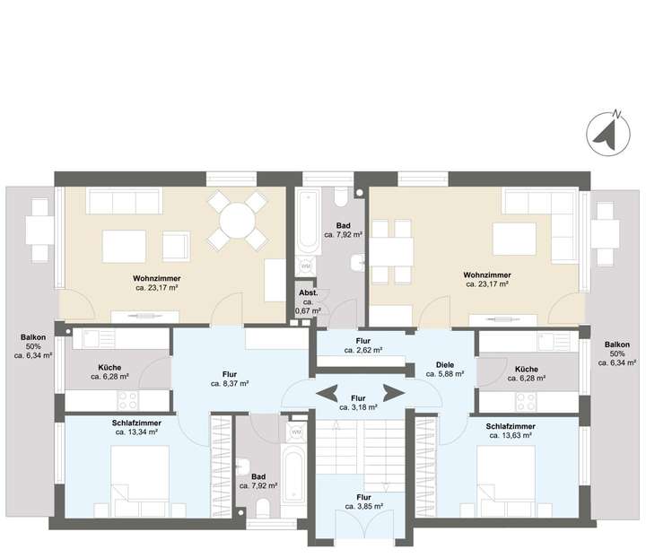 Grundriss - 1. Obergeschoss