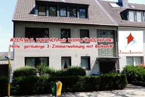 #ZENTRAL WOHNEN mit WOHLFÜHLFAKTOR: Helle, geräumige 3-Zimmerwohnung mit Balkon!#