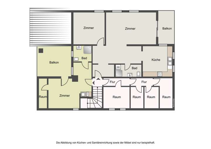 Grundriss DG Wohnung 3 (rechts