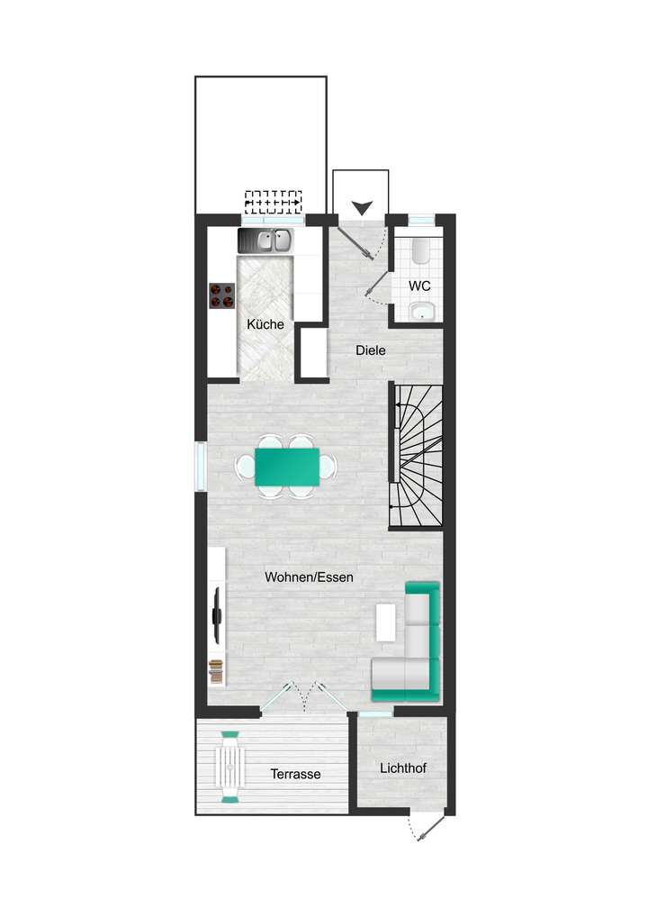 S-Feuerbach DDH li Erdgeschoss