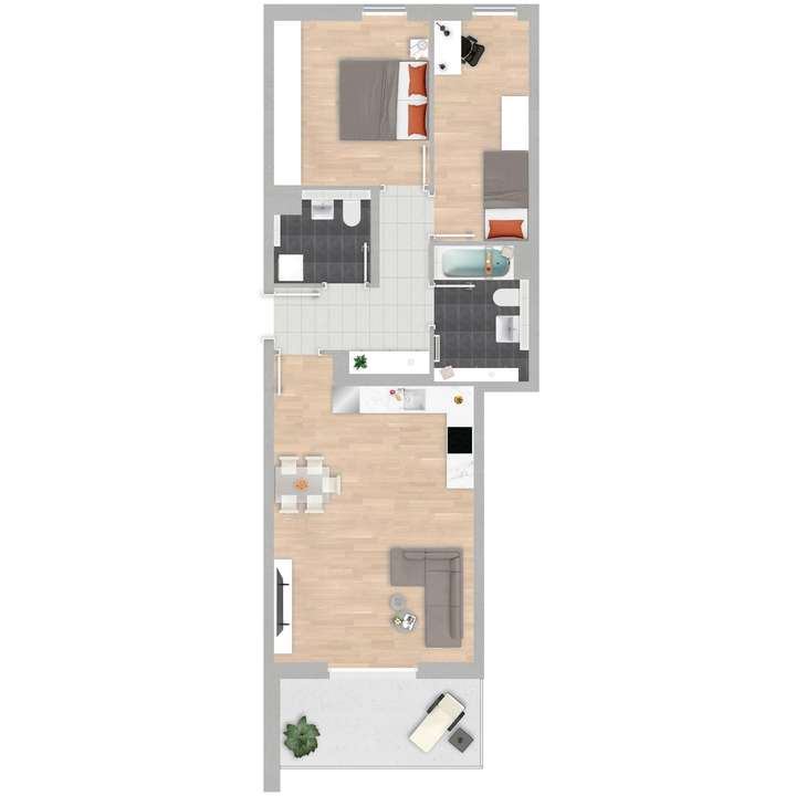 Grundriss Wohnung 22