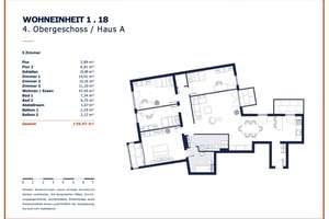 138,5 m² Wohnkomfort: Moderner 5-Zimmer-Erstbezug mit zwei Balkonen – Dufourstraße  1, 4107 Zentrum-Süd, Leipzig – Vorschaubild 19