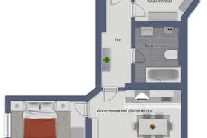 Helle und geräumige 3 Zimmer-Dachgeschosswohnung mit Einbauküche und Wanne in Stadtfeld-Ost – 39108 Stadtfeld Ost, Magdeburg – Vorschaubild 19