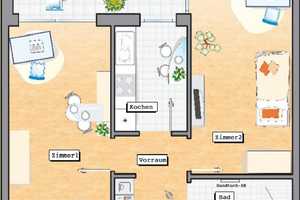 *Vermittlung NUR an Studenten* 2-Zimmer-Wohnung mit EBK und Balkon zum 01.09.2025 – Klara-Siebert-Straße 8, 76137 Karlsruhe – Vorschaubild 5