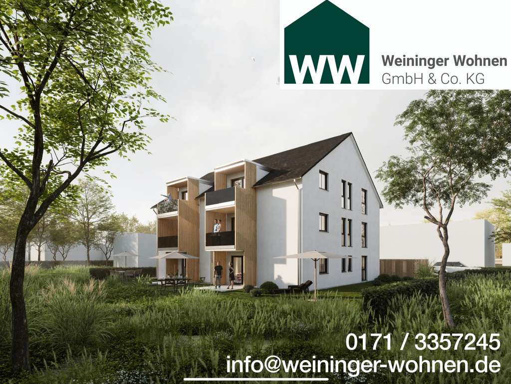 Immobilie in Regenstauf - KfW40 Neubau - 3 Zimmer DG mit Südbalkon - Bild 1