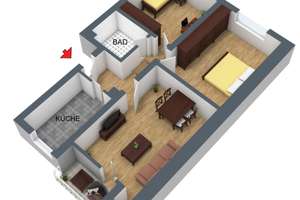 3 Zimmer Wohnung im 3. OG mit Balkon in Köln-Heimersdorf, provisionsfrei