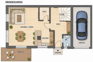 **KfW 40–Haus** **NEUBAU – ERSTBEZUG JUNI 2027** – Die vollständige Adresse der Immobilie erhältst du vom Anbieter., 81827 Waldtrudering, München – Vorschaubild 5