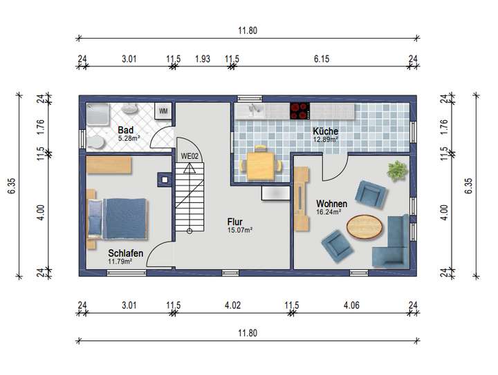 Grundriss Zweifamilienhaus OG