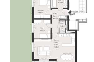 Neubau-Erstbezug: 3-Zi. EG-Wohnung mit privatem Garten und großzügiger Süd-West-Terrasse – Oberbrunner Straße 20, 81475 Fürstenried-West, München – Vorschaubild 13