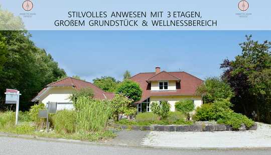Bild von Stilvolles Architektenhaus mit Einliegerwohnung, Wellnessbereich, Fernblick & großem Grundstück!