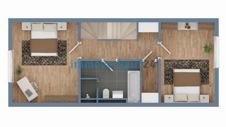 Grundriss Wohnebene 2