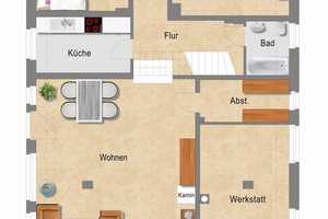 * Reetgedecktes Einfamilienhaus *
Garten * Vollbad * Terrasse* 2 Garagen * u.v.m * – Hamburg – Vorschaubild 25