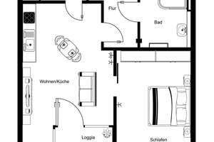Gemütliche, moderne 2-Zimmerwohnung – Die vollständige Adresse der Immobilie erhältst du vom Anbieter., 20255 Eimsbüttel (Ortsteil), Hamburg – Vorschaubild 10