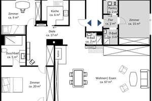 Leben mit Elbpanorama – Die vollständige Adresse der Immobilie erhältst du vom Anbieter., 22587 Blankenese, Hamburg – Vorschaubild 20