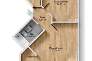 2 Zimmer Wohnung mit Dachterrasse zum Selbstbezug – 81927 Englschalking, München – Vorschaubild 8