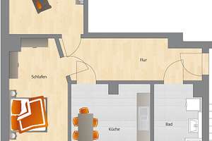 *Mit Blick in den Auwald* 2-Raum-Wohnung mit Balkon & Tageslichtbad! sofort bezugsfrei – Friedrich-Bosse-Straße 28, 4159 Möckern, Leipzig – Vorschaubild 10